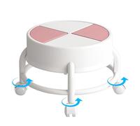 Sgabello a bassa altezza, sedia a rotelle con sedile basso,Sedia a rotelle bassa altezza con strade | Sgabello a basso mobirobusto con ruote girevoli a 360 °, da sgabello a