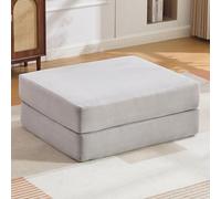 Sgabello a compressione a corda, morbido, delicato sulla pelle, 2 blocchi in schiuma spessa per un elevato comfort di seduta, convertibile in divano singolo, salvaspazio, versatile, combinabile
