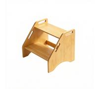 Sgabello a Due Gradini Stabile Scala Domestica Compatto per Bagno, Cameretta