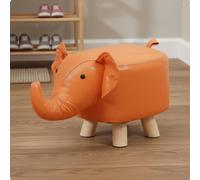 Sgabello A Forma Di Animale Dei Cartoni Animati Con Gambe In Legno