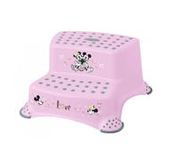 keeeper Scaletta a Due Gradini "Minnie", Da 3 a 14 Anni circa, Funzione Antiscivolo, Igor, Nordic Pink (Rosa)