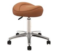 Sgabello a sella, girevole a 360°, con ruote in poliuretano, altezza 36-50 cm, ideale per igienisti dentali, artisti e professionisti della bellezza