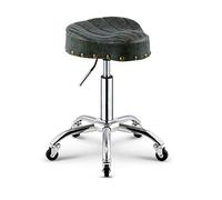 Sgabello a sella idraulico regolabile con ruote, sedile ottomano per dentisti, spa, massaggi, cliniche mediche e saloni, altezza di sollevamento a gas 45-61 cm