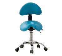 Sgabello A Sella, Sedia Con Schienale Girevole, Sedia Ergonomica Girevole Con Inclinazione Disponibile, For Cliniche, Centri Benessere, Centri Massaggi E Studi.(Color1)
