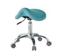 Sgabello a Sella, Sgabello a Sella Regolabile, Sedia con Ruote e Sollevamento per cliniche, Spa e saloni di Bellezza - Design ergonomico Regolabile in Altezza nel Colore 1 per Comfort e prat