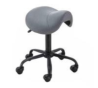 Sgabello A Sella, Sgabello Ergonomico Con Seduta Divisa E Ruote Di Supporto For La Schiena, Sedia Da Salone Regolabile For Artisti E Parrucchieri(A,Without backrest)