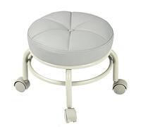 Sgabello a sella sgabello piccolo sgabello girevole resistente sgabello basso con ruota, cuscinetto ottomano da 550 Ibs, sedile a rullo sgabelli corti con ruote girevoli universali Little Sm