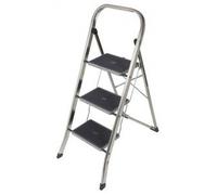 Sgabello alluminio joker 3 gradini larghi per casa