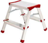 SGABELLO SCALETTA ALLUMINIO STEP UP TIPTAP2 2 GRADINI 125KG DOPPIA SALITA