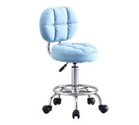 Sgabello Alto Ergonomico con Schienale Altezza Regolabile da 48 a 61 cm | Sgabello Toeletta, Sgabello Estetista Professionale, Vari Colori Disponibili, per Studio Ufficio Salone di Bellezza(Natural)