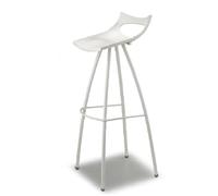 Sgabello Alto H82 da Penisola Cucina o Bar BIANCO LINO seduta h65 S-C-A-B- in tecnopolimero ultra resistente Design Italiano Alta Qualità