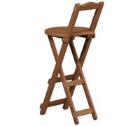 Sgabello alto pieghevole in bambù con supporto posteriore e poggiapiedi, sedia da cucina portatile e resistente, per casa, bistrò e sala da pranzo, verde, 63 cm