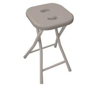 Gedy Sgabello bagno pieghevole (30,5x27,5x46,5cm) portata max 100 kg Tortora