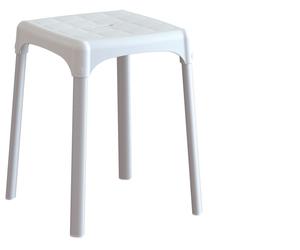 Sgabello bagno per vasca e doccia antiscivolo in alluminio bianco EH-ST-PP-BX