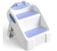 Sgabello Bambini, Scalino Per Bambini bagno Robusto Scaletta a 2 Gradini per Bagno, Lavandino e Toilette, Compatta e Antiscivolo per Bagno, Cucina, WC e Lavandino, Sopporta Fino a 90 kg