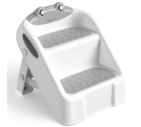 Sgabello Bambini, Scalino Per Bambini bagno Robusto Scaletta a 2 Gradini per Bagno, Lavandino e Toilette, Compatta e Antiscivolo per Bagno, Cucina, WC e Lavandino, Sopporta Fino a 90 kg