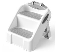 Sgabello Bambini, Scalino Per Bambini bagno Robusto Scaletta a 2 Gradini per Bagno, Lavandino e Toilette, Compatta e Antiscivolo per Bagnos, Cucina, WC e Lavandino, Sopporta Fino a 90 kg