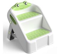 Sgabello Bambini, Scalino Per Bambini bagno Robusto Scaletta a 2 Gradini per Bagno, Lavandino e Toilette, Compatta e Antiscivolo per Bagno, Cucina, WC e Lavandino, Sopporta Fino a 90 kg