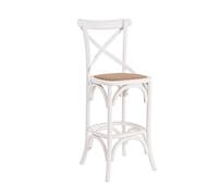 Sgabello Bar Cross Bianco