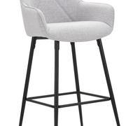 SGABELLO BAR GREY SET 2 PZ