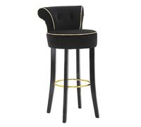 Sgabello Bar Luxy Nero 46x48x96 cm in Legno e Plastica