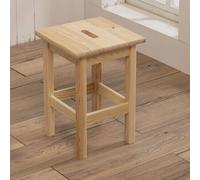 SGABELLO BASSO / ALTO IN LEGNO ALBERIAMO CM.30X30XH70 /44 IN ABETE