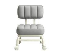 Sgabello basso con ruote Sedile girevole 360° impermeabile con cuscino | Sgabello basso rotolamento con Per bagno cucina toletta studio officina garage ufficio
