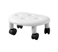 Sgabello basso con ruote - Sgabello da ufficio - Sgabello girevole basso, sgabello per pedicure, girevole a 360 gradi, sgabello basso rotante, portatile per la casa, il salone di manicure e la spa