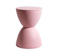 Sgabello basso for cambio scarpe semplice for la casa in plastica, sedile | Stabile, facile da pulire, resistente, leggero(Pink)