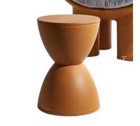 Sgabello basso for cambio scarpe semplice for la casa in plastica, sedile | Stabile, facile da pulire, resistente, leggero(Orange)