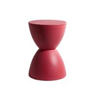 Sgabello basso for cambio scarpe semplice for la casa in plastica, sedile | Stabile, facile da pulire, resistente, leggero(Red)