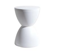 Sgabello basso for cambio scarpe semplice for la casa in plastica, sedile | Stabile, facile da pulire, resistente, leggero(White)