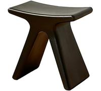 Sgabello Basso in plastica Creativa, Sgabello per Doccia da Bagno Antiscivolo Impermeabile, Comodo Sedile per Scarpe a Cambio Forte per Soggiorno Cucina Camera da Letto, 43,5×24×41,5 cm,Nero