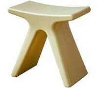 Sgabello Basso in plastica Creativa, Sgabello per Doccia da Bagno Antiscivolo Impermeabile, Comodo Sedile per Scarpe Forte Cambio per Soggiorno Cucina Camera da Letto, 43,5×24×41,5 cm,Verde