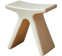 Sgabello Basso in plastica Creativa, Sgabello per Doccia da Bagno Antiscivolo Impermeabile, Comodo Sedile per Scarpe Forte Cambio per Soggiorno Cucina Camera da Letto, 43,5×24×41,5 cm,Grigio