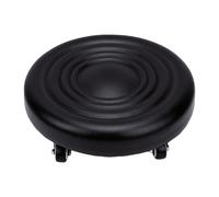 Sgabello Basso Rotelle, 33x12 Cm per Seduta Comoda | Resistente pelle PU, girevole a 360°, assorbimento degli urti, design leggero, ideale per lo yoga