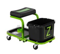 SGABELLO CARRELLO CON RUOTE E VASCHETTA ACQUA LAVAGGIO AUTO MOTO ZIPPER ZI-MHKW5