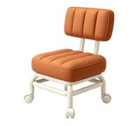 Sgabello con ruote Sedia girevole impermeabile a 360 gradi con cuscino | Sgabello basso con per officina garage ufficio casa bagno cucina toletta