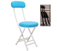 Sgabello con schienale pieghevole: sedia portatile salvaspazio per sala da pranzo, soggiorno, scrivania, balcone, soluzione compatta e leggera per la colazione e oltre
