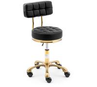 physa Sgabello con schienale - 51 - 66 cm - 150 kg - Nero PHYSA GELA BLACK