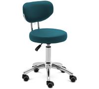 Turchese Sgabello con schienale - 46 - 60 cm - 150 kg - Turchese | physa
