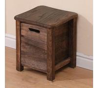 Sgabello Contenitore Compatto in Legno con Cassetto, Panca Portascarpe in Legno Massello con Bordi Arrotondati, Non Necessita di Montaggio per Ingresso, Camera da Letto, Soggiorno(Brown,XX-Large)