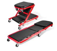 Sgabello Creeper per Auto Pieghevole a 6 Ruote Sgabello Meccanico Multifunzionale con Rotolamento per Garage Sgabello per Garage Resistente per la Riparazione di Garage per Auto