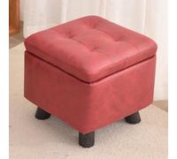 Sgabello cubo portaoggetti con cuscino morbido, sedia da trucco, pouf rettangolare per bagno, 30 x 30 x 30 cm, seduta versatile e soluzione di archiviazione per la decorazione della casa