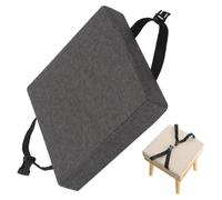 Sgabello Cuscino Quadrato 25/28/30/35/40cm Cuscini Sedia Da Cucina | Cuscini di Seduta Confortevole Cuscini Coprisedia da Cucina, Bar, Pranzo, Lavabili(Grigio,30x30x8cm)