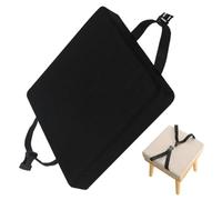 Sgabello Cuscino Quadrato 25/28/30/35/40cm Cuscini Sedia Da Cucina | Cuscini di Seduta Confortevole Cuscini Coprisedia da Cucina, Bar, Pranzo, Lavabili(Nero,30x30x5cm)