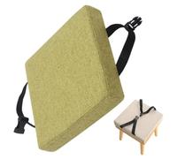 Sgabello Cuscino Quadrato 25/28/30/35/40cm Cuscini Sedia Da Cucina | Cuscini di Seduta Confortevole Cuscini Coprisedia da Cucina, Bar, Pranzo, Lavabili(Mustard green,30x30x8cm)