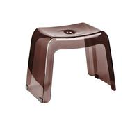 Sgabello da bagno in plastica trasparente, per adulti, leggero, antiscivolo, ideale per doccia, bagno e uso domestico, accessorio moderno ed elegante
