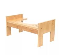 Sgabello da bagno, regolabile, sgabello per WC regolabile in bambù, supporto per movimenti intestinali, sgabello per gonfiore contro le emorroidi, marrone