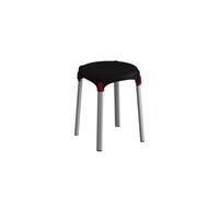 SGABELLO DA BAGNO TONDO COLORE NERO, Ø33X42,5 CM